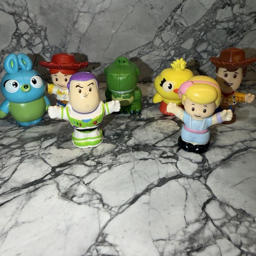 Fisher Price Little People Toy Story Figure Set Lot of 7 Pixar Disney